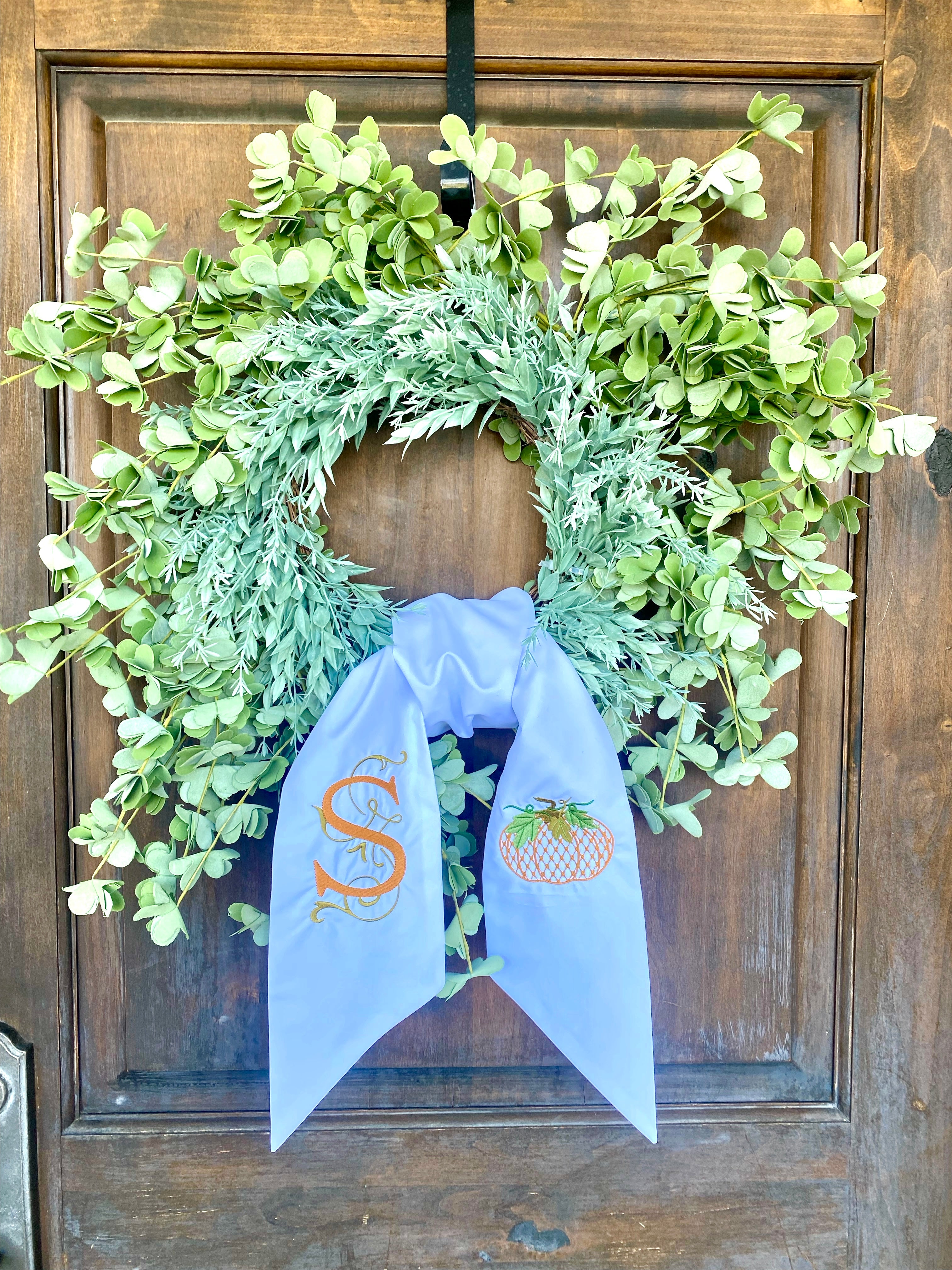 Ivory Wreath Sash