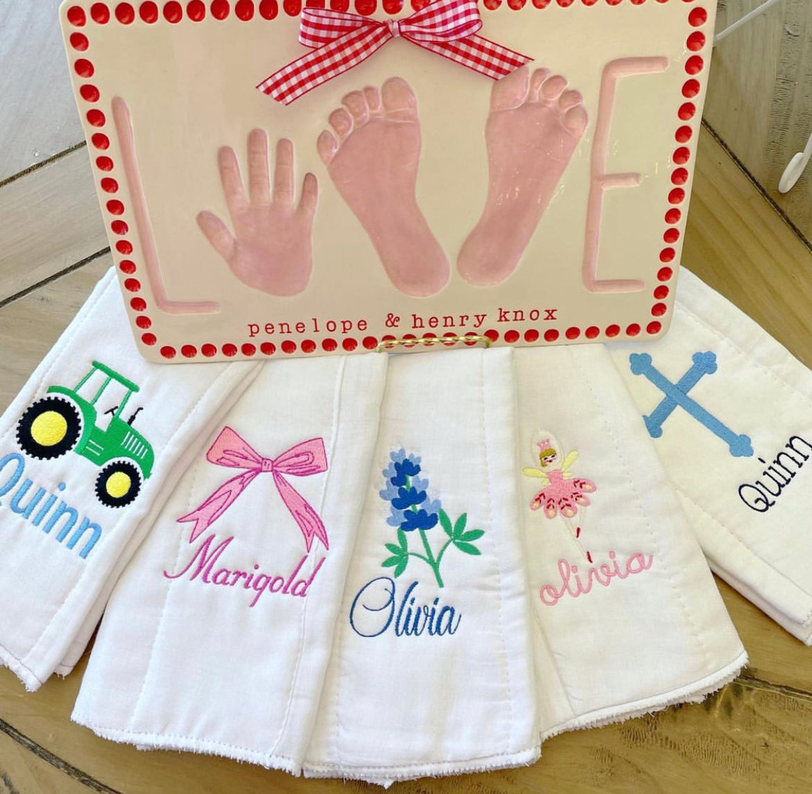 Custom Embroidered Burp Cloth